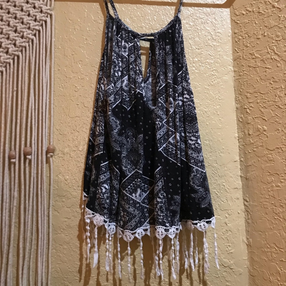 Fringe tank top